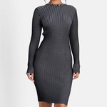 SIXTH JUNE W SIXTH JUNE BICOLOR KNIT MIDI SS DRESS