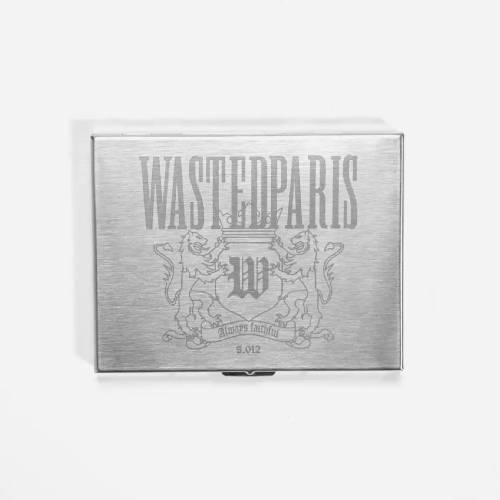 WASTED PARIS WASTED PARIS CREST METAL CIGARETTE CASE