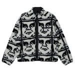 OBEY OBEY REPEATED ICON SHERPA JACKET