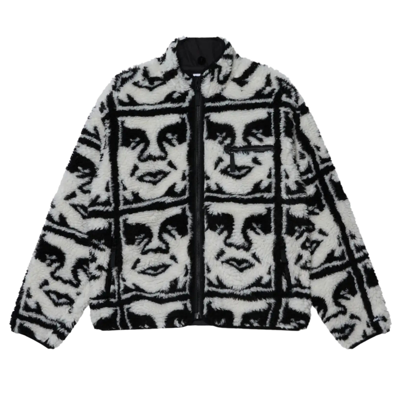 OBEY OBEY REPEATED ICON SHERPA JACKET