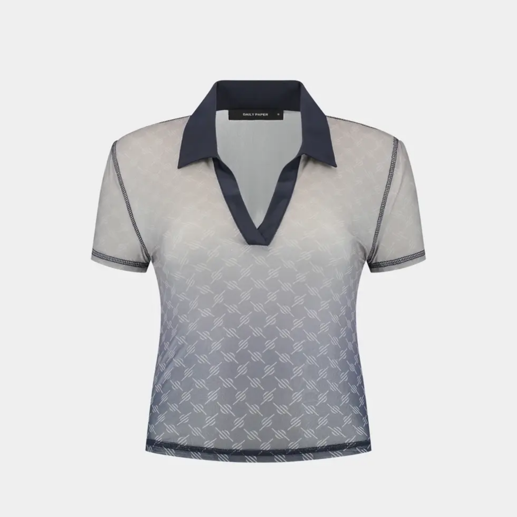 DAILY PAPER W DAILY PAPER MESH MONOGRAM POLO S/S