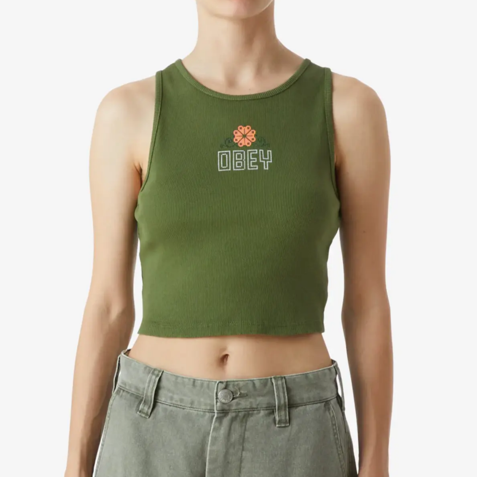 OBEY W OBEY CROSS STITCH