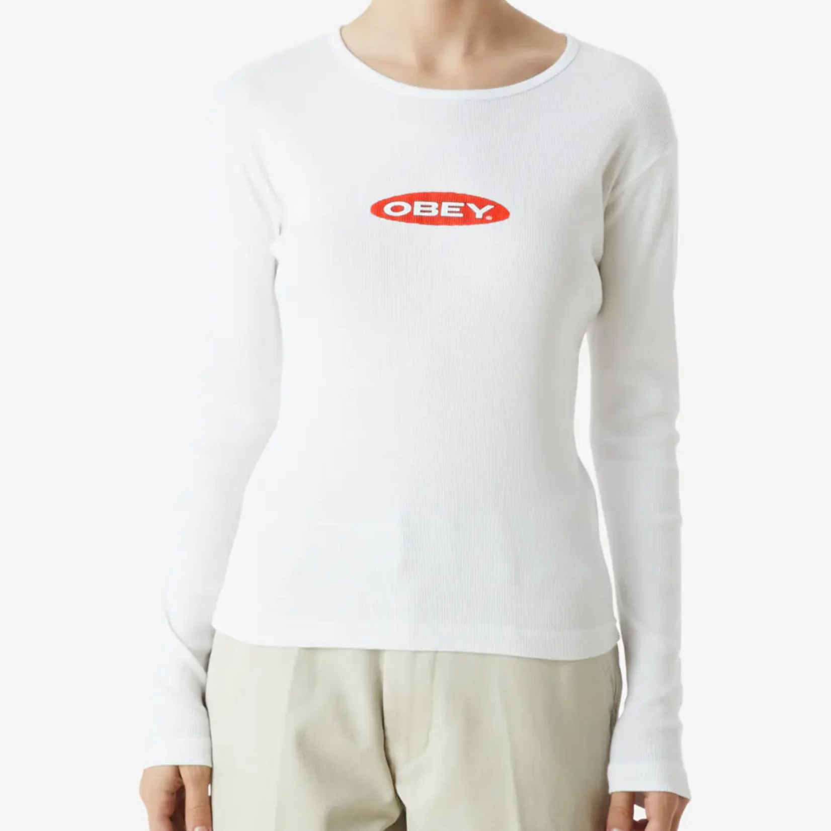 OBEY W OBEY OVAL L/S TEE