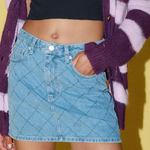 OBEY W OBEY KALLIE DENIM SKIRT