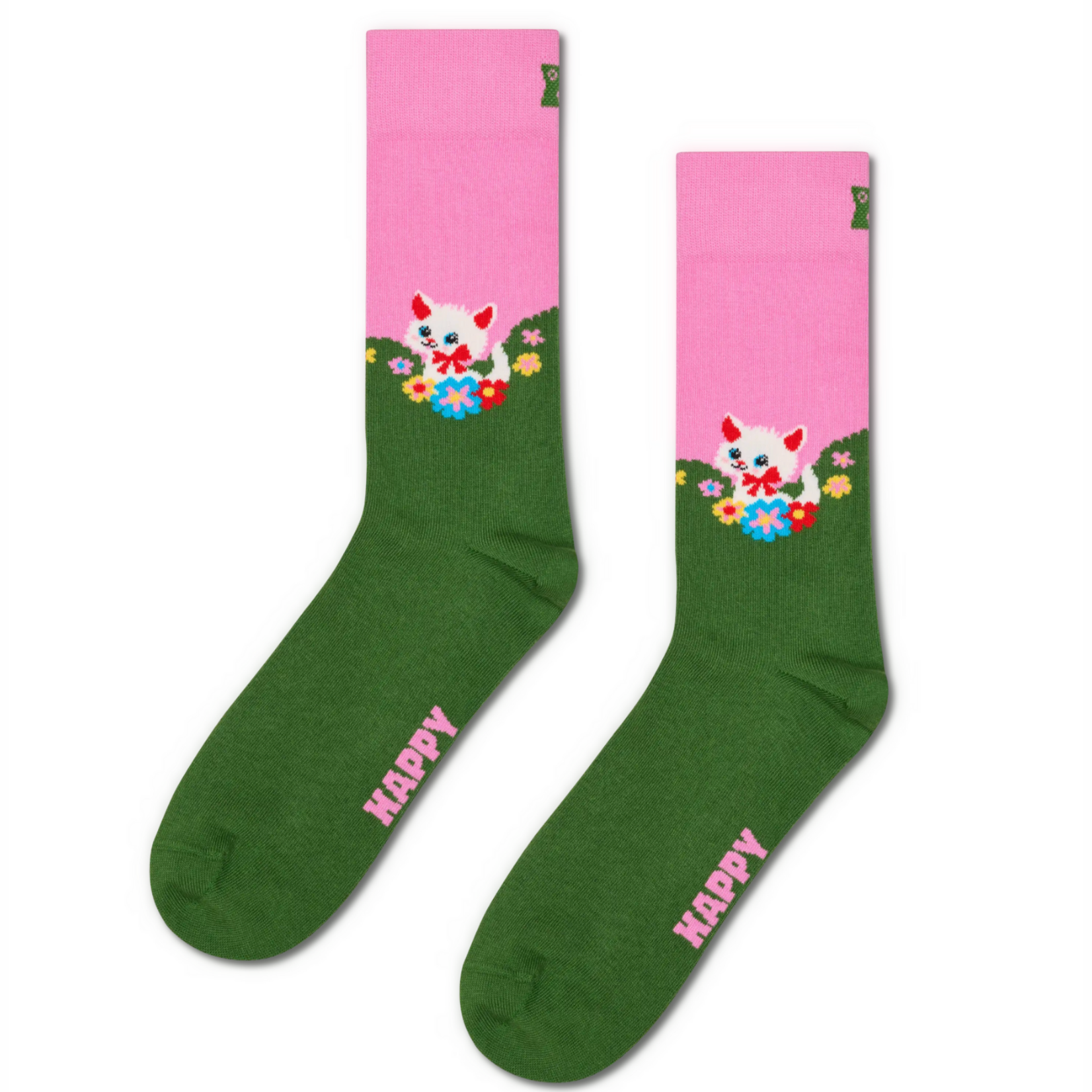 HAPPY SOCKS HAPPY SOCKS KITTEN AND FLOWERS SOCK