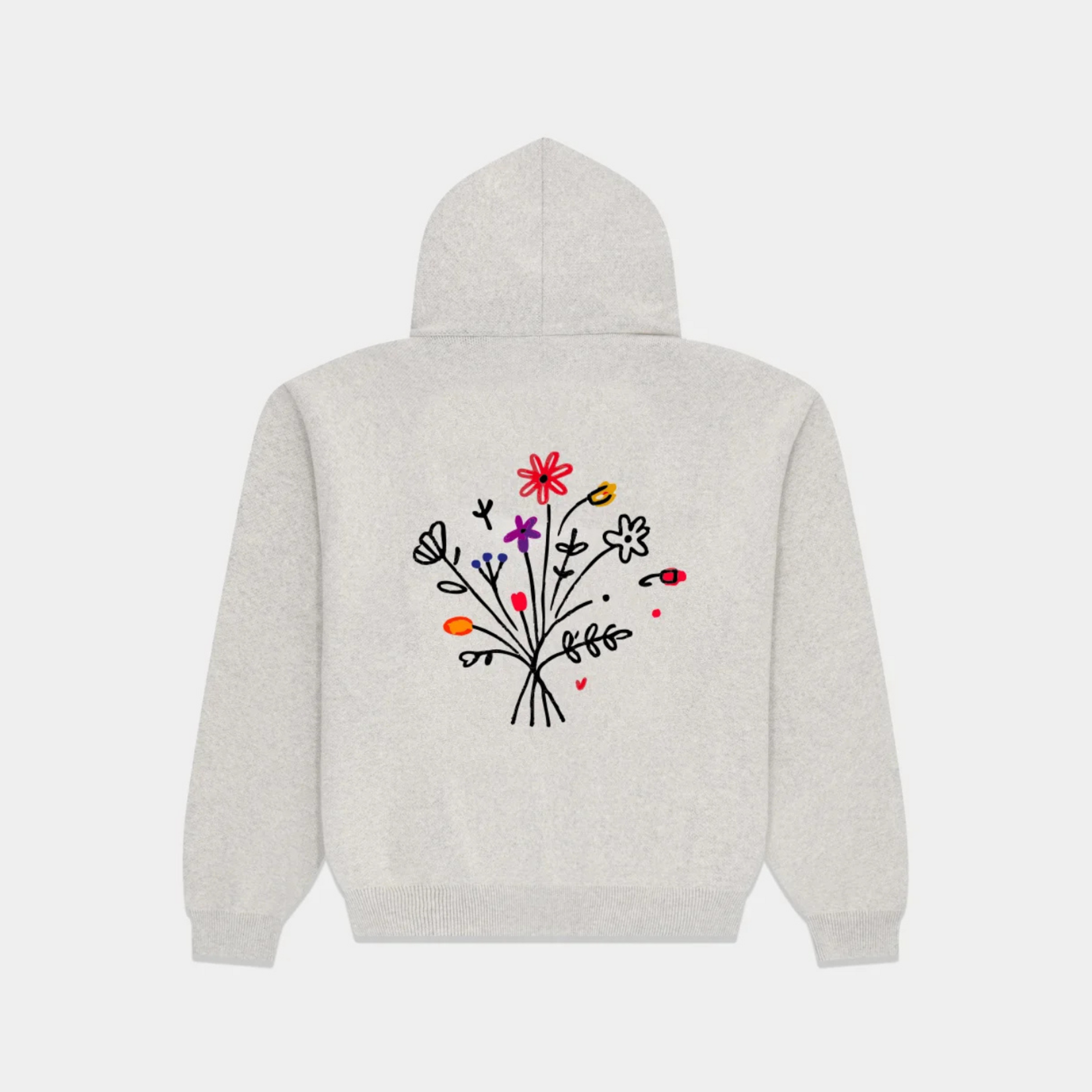 ARBOR ANTWERP ARBOR FLOWER GARDEN KNITTED HOODIE