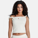 SIXTH JUNE SIXHT JUNE WOMEN TWISTED SHOULDERS CROP TOP