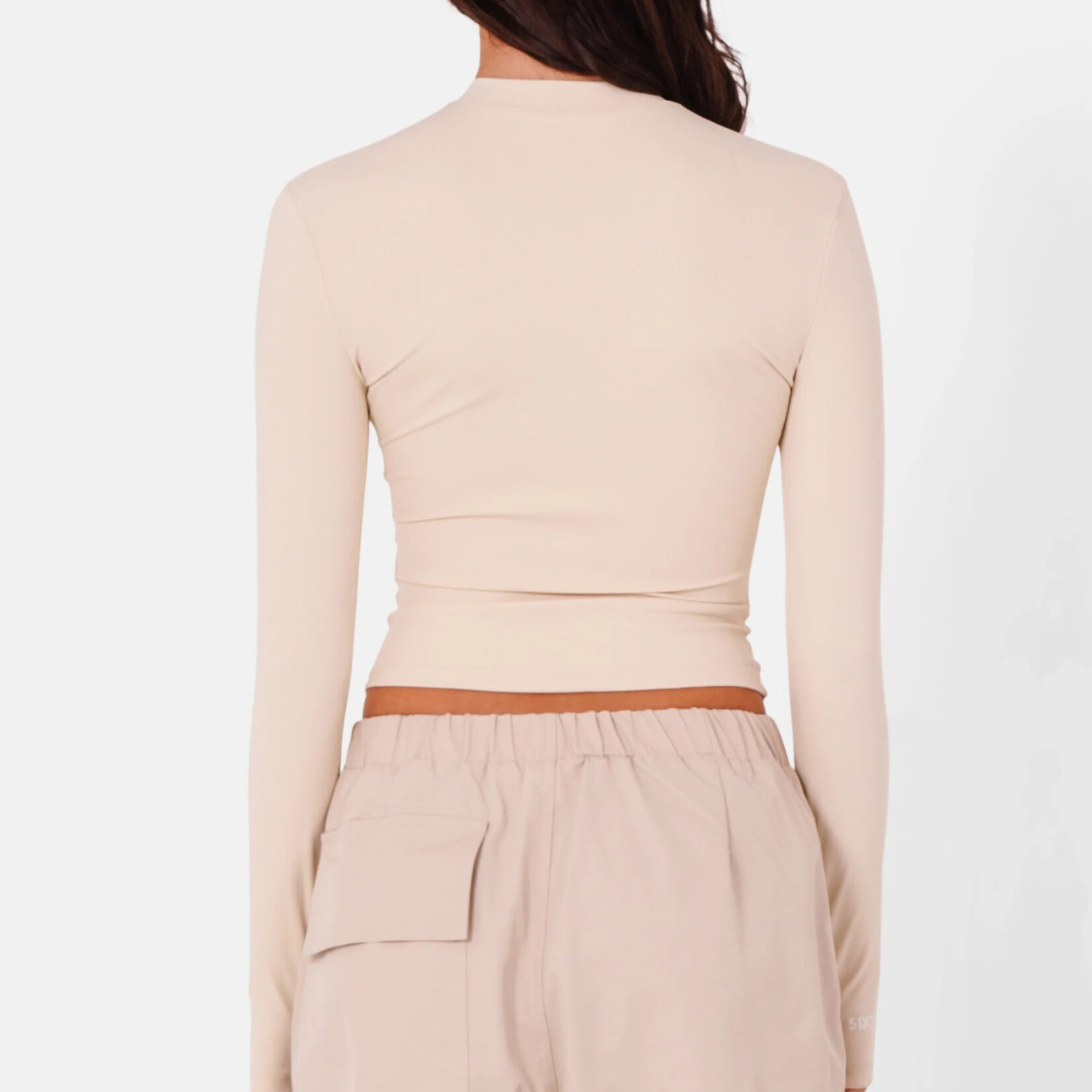 SIXTH JUNE SIXHT JUNE WOMEN SHEATHING LS CROP TOP