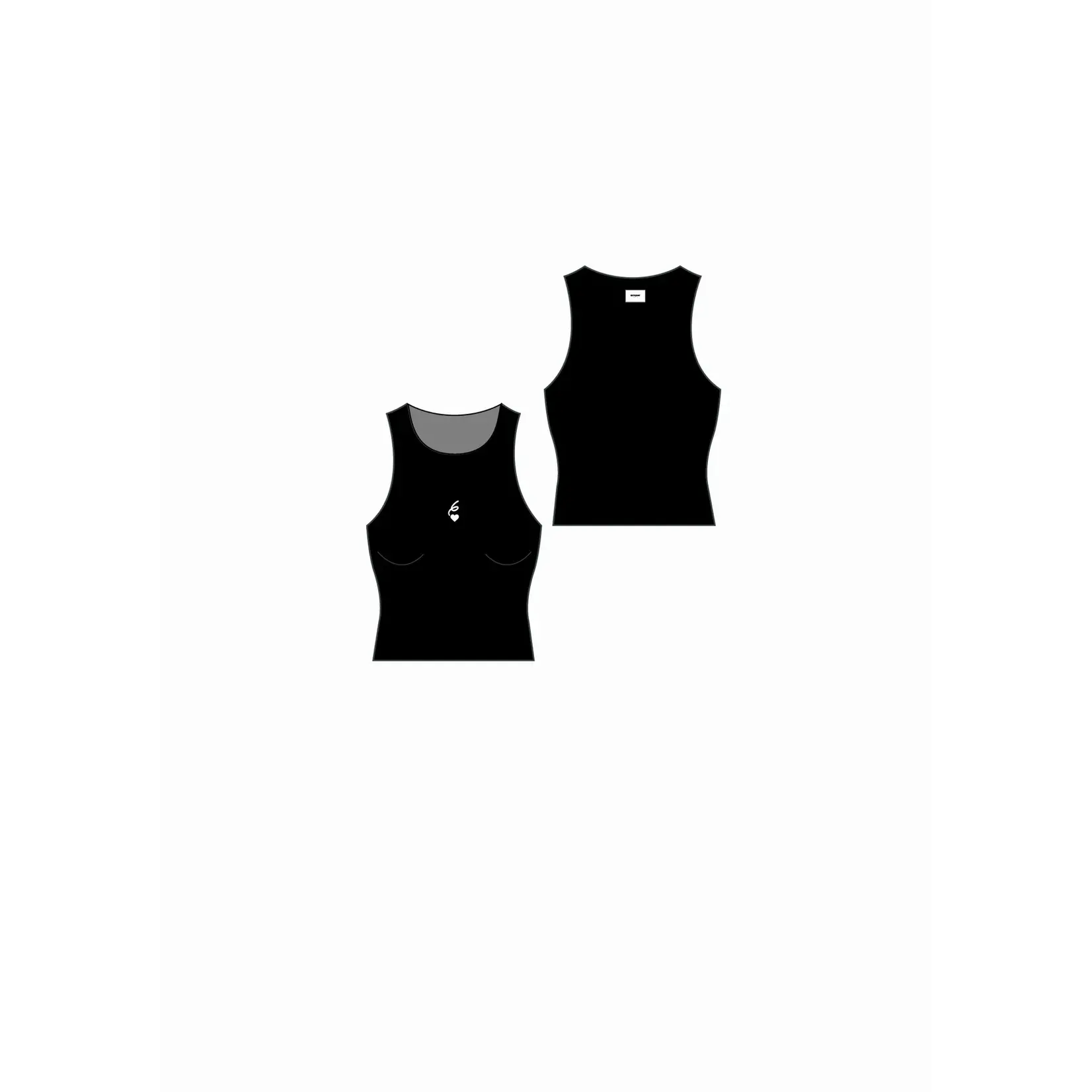 SIXTH JUNE W SIXTHJUNE 6 HEART EMBRO BASICS TANK TOP