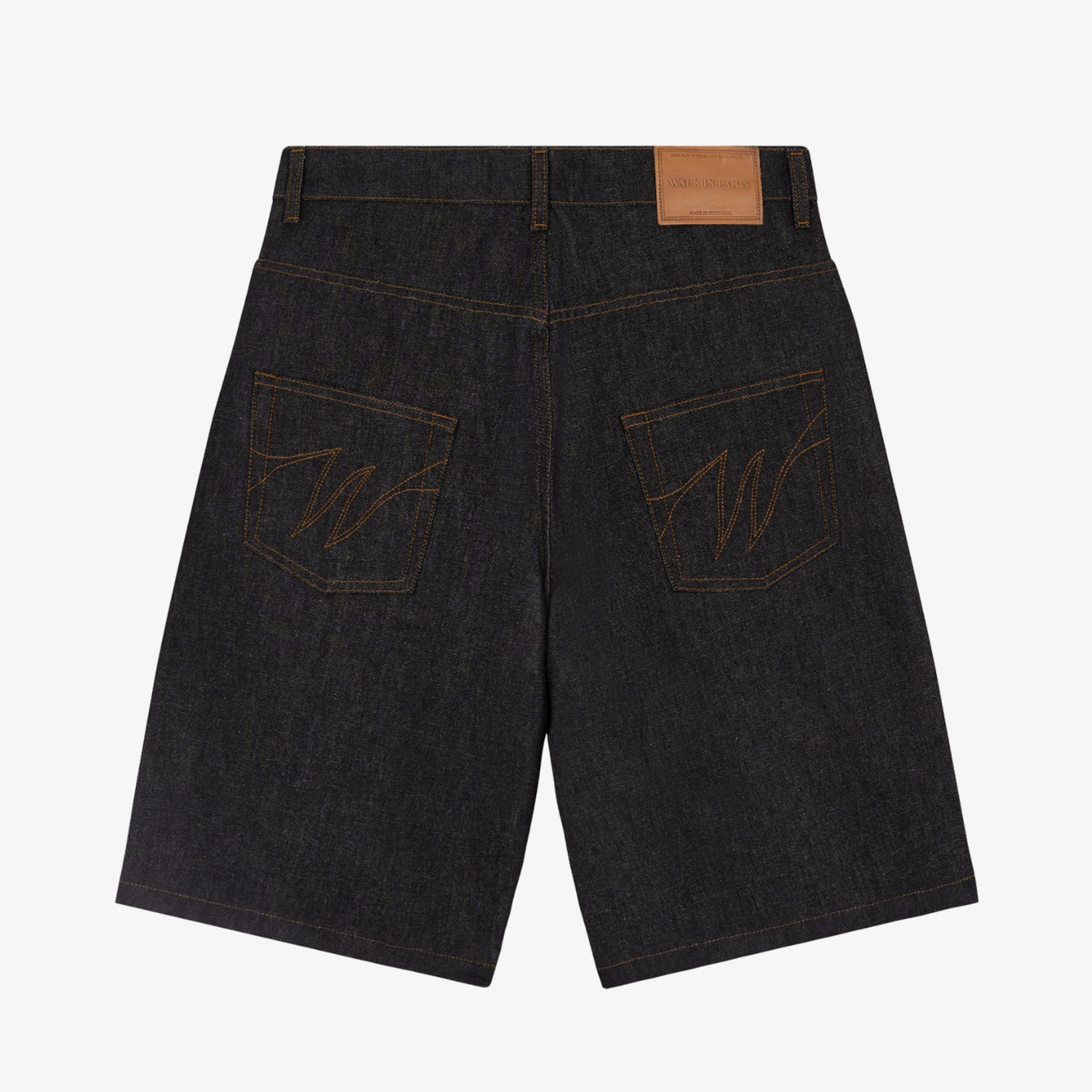 WALK IN PARIS WALK RAW DENIM BAGGY SHORTS