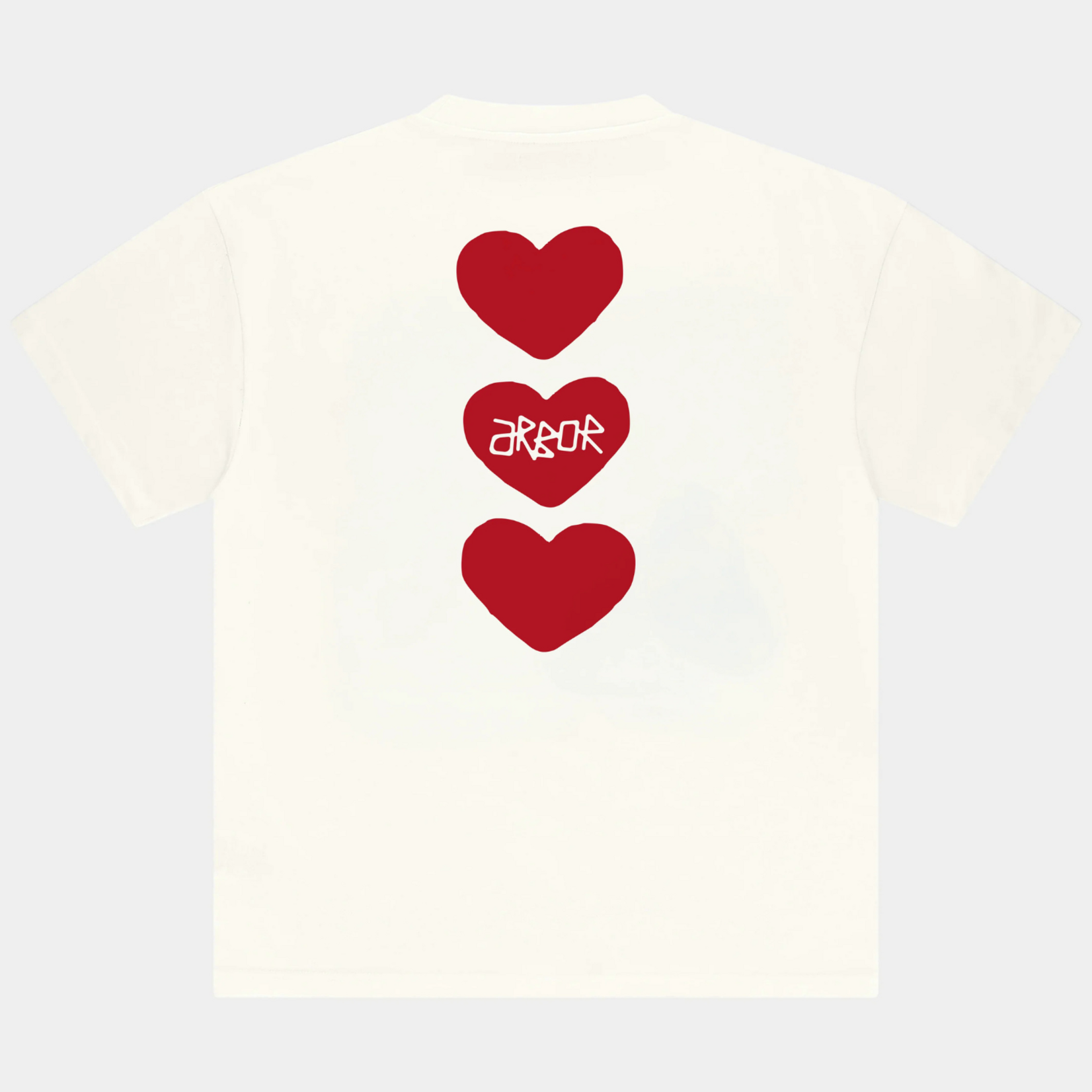 ARBOR ANTWERP ARBOR ANTWERP TRIPLE HEART T-SHIRT