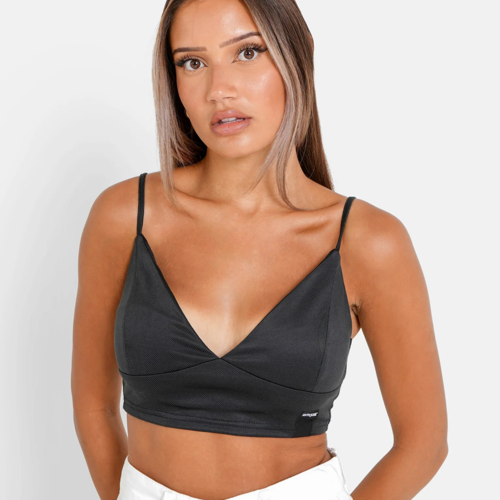 SIXTH JUNE W SIXTH JUNE RIBBED CROP TOP