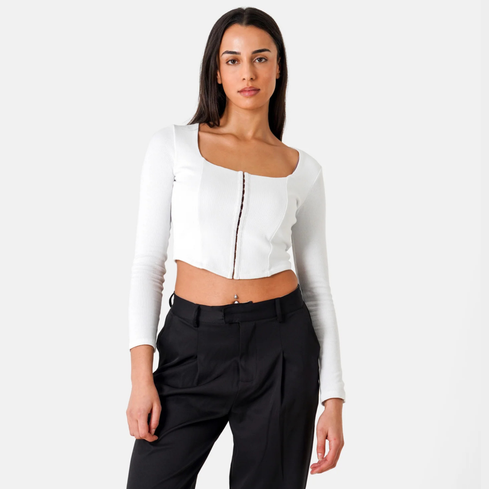 SIXTH JUNE W SIXTH JUNE LS CORSET TOP