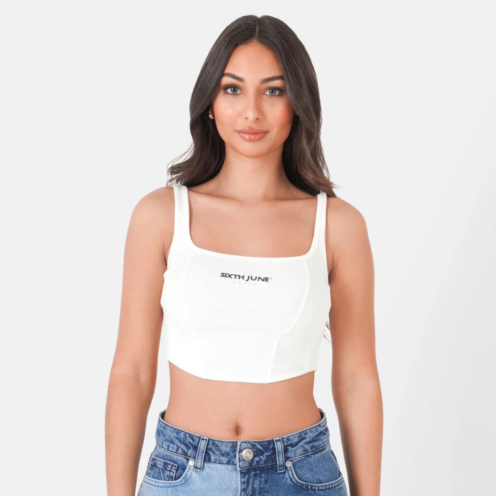 SIXTH JUNE SIXTH JUNE WOMEN BASICS CROP TOP