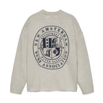 NEW AMSTERDAM SURF ASSOCIATION NEW AMSTERDAM  KNITTED STAMP CREWNECK