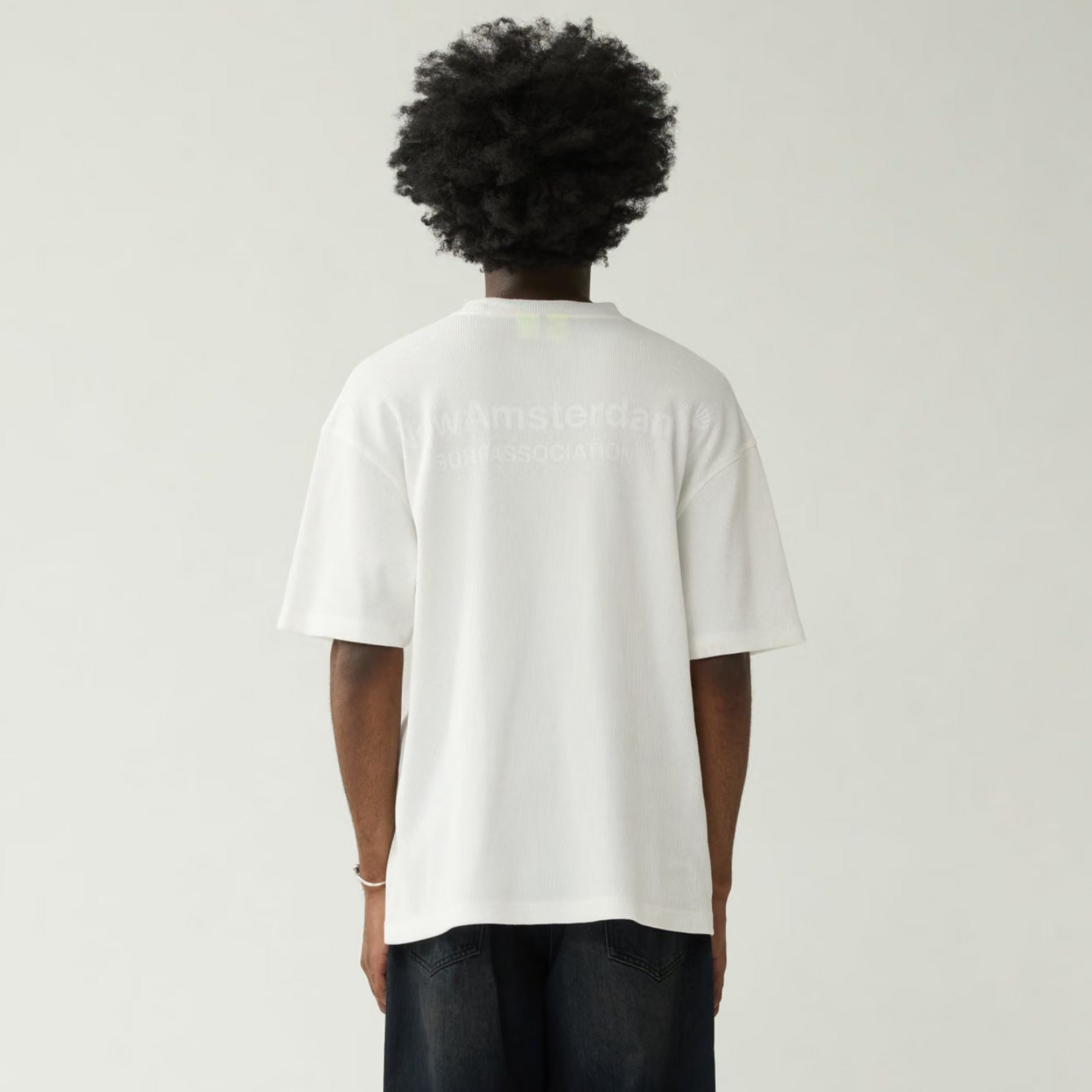 NEW AMSTERDAM SURF ASSOCIATION NEW AMSTERDAM LOGO TEE WAFFLE