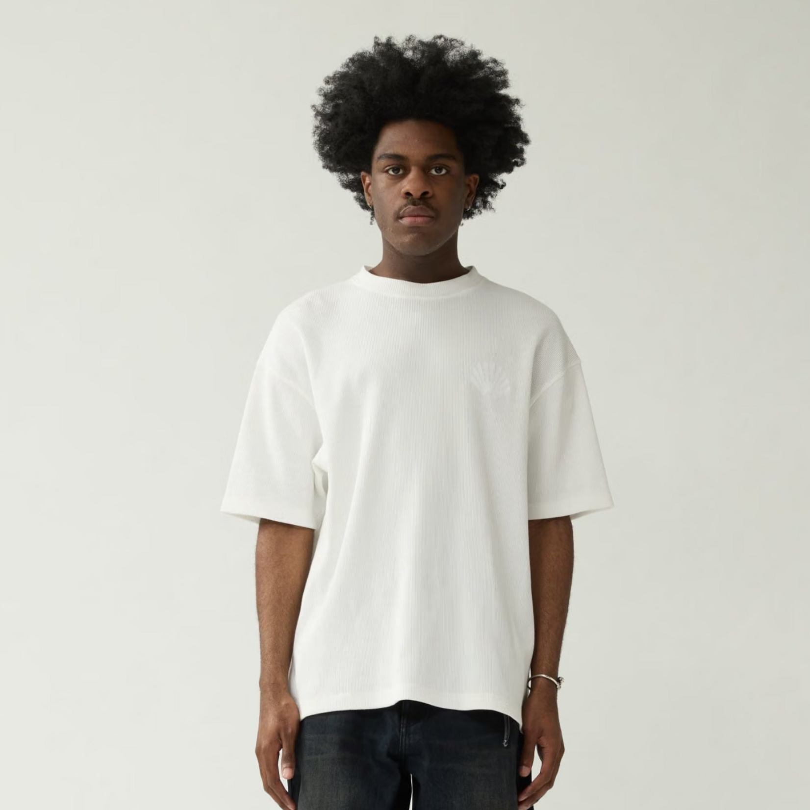 NEW AMSTERDAM SURF ASSOCIATION NEW AMSTERDAM LOGO TEE WAFFLE