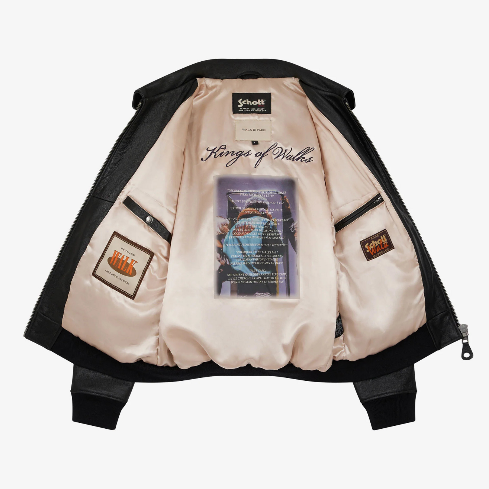 WALK IN PARIS WALK IN PARIS X SCHOTT THE FLIGHT JACKET