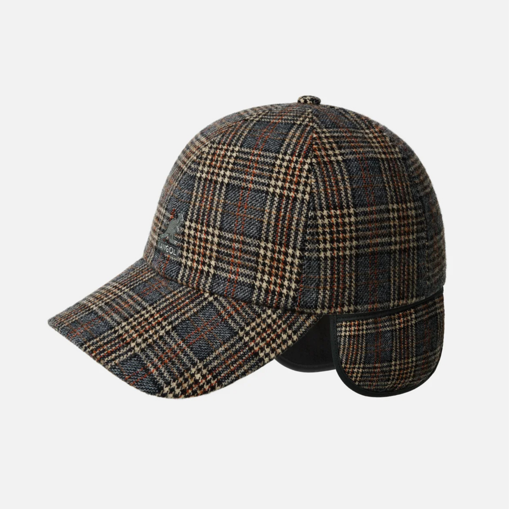 KANGOL KANGOL PLAID EARFLAPS BASEBALL