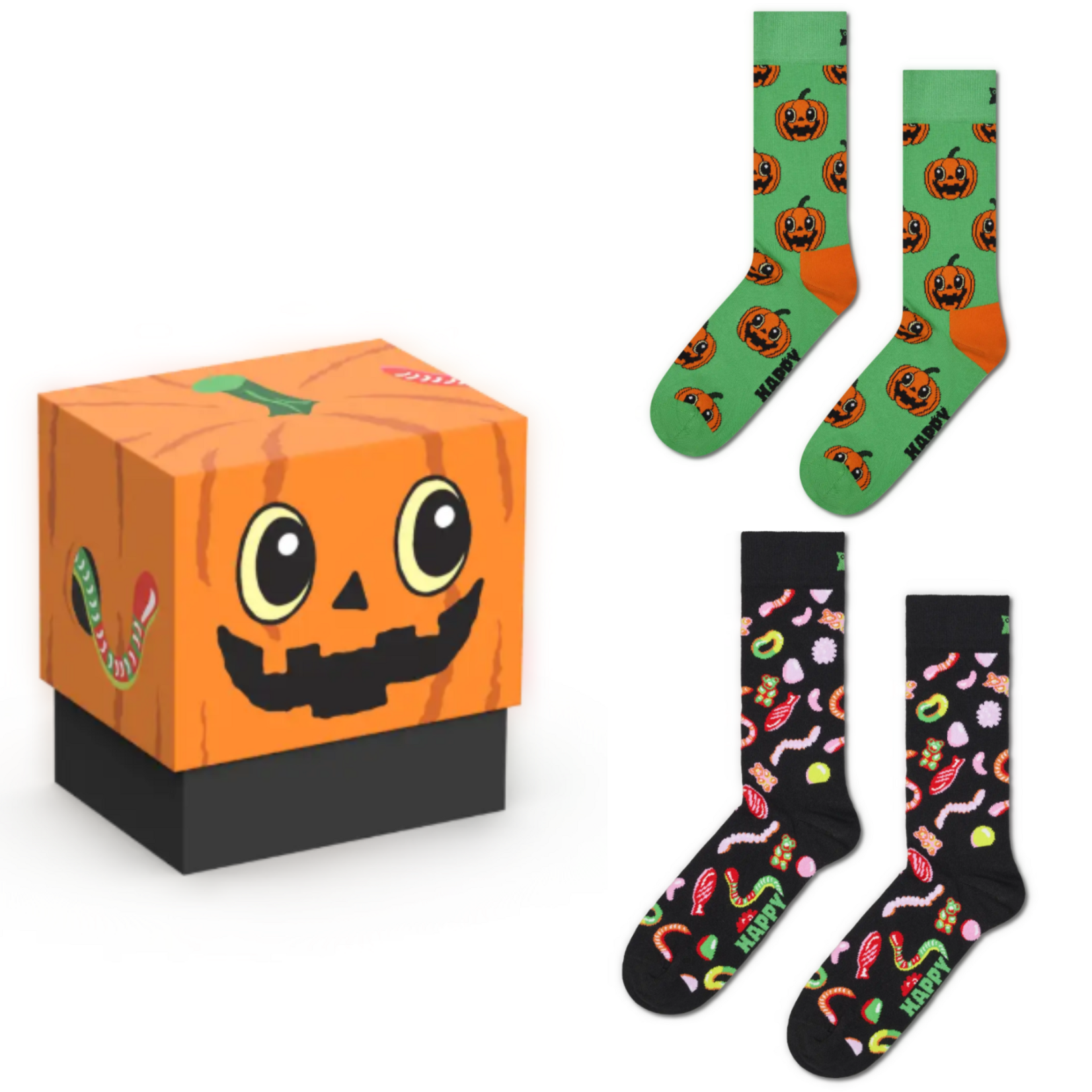 HAPPY SOCKS HAPPY SOCKS 2 PACK TRICK OR TREAT GIFT SET