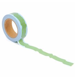 WowGoods Masking Tape Wavy blue & green