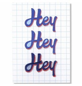 WowGoods Patch Postkarte - Hey