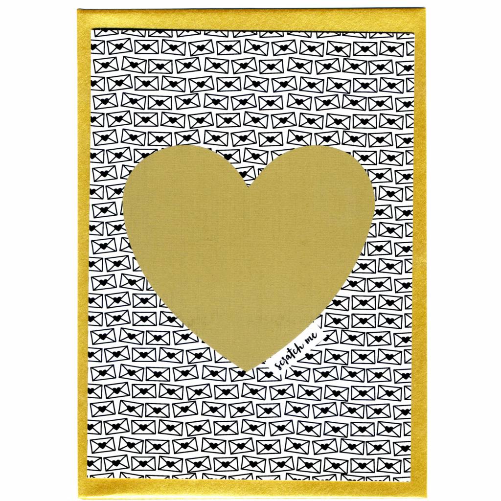 Greeting Card Scratch Off - Bonjour Mon Amour