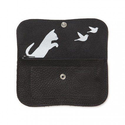 Wallet Cat Chase Black