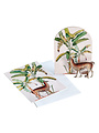 Pop-out card Tropical Lama