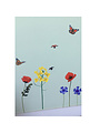 Insects and Flowers Wall Stickers