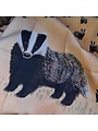 Tea towel Badger