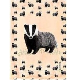 Myrte Tea towel Badger