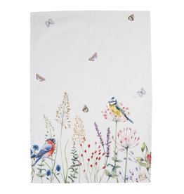 Clayre & Eef Tea towel Birds & Butterflies