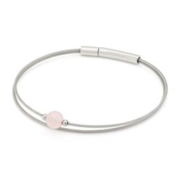 Clic  Dutch Design Jewelry Thinking of You Bracelet Rose Quartz