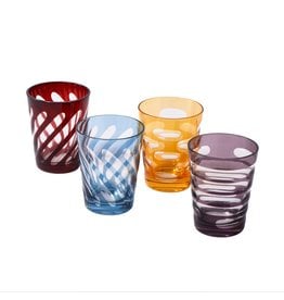 Pols Potten Tubular Drinking Glasses Set 4