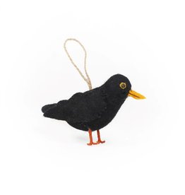 Sjaal met Verhaal Felt Bird: Blackbird