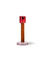 Candlestick Bole Large, Red-Pink