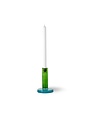 Candlestick Bole Small, Green-Blue