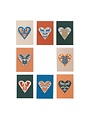 HEART Card Birds - Dark green