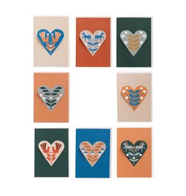 Jurianne Matter HEART Cards -assorted 8 pieces