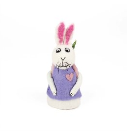 Sjaal met Verhaal Egg Warmer Hare with Backpack Pastel, Lilac