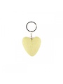 Keychain Heart Pastel Shades Yellow