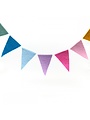 Felt Garland Flag Pastel Shades