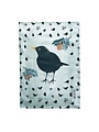 Tea towel Blackbird