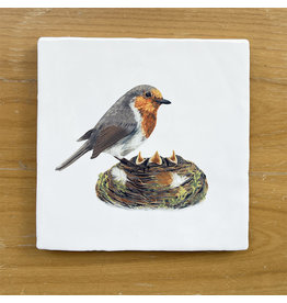 Myrte Vintage Tile Robin mit Nest