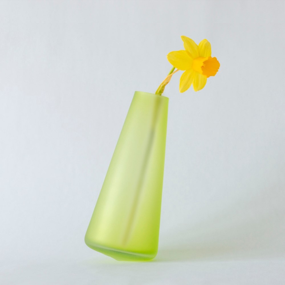 Vase Luxje Mat - Yellow/Green - M