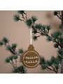 2D Christmas Bauble Embroidered Gingerbread 3 pcs.