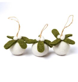 Sjaal met Verhaal 3D Kerstbal Mistletoe Small  3 st