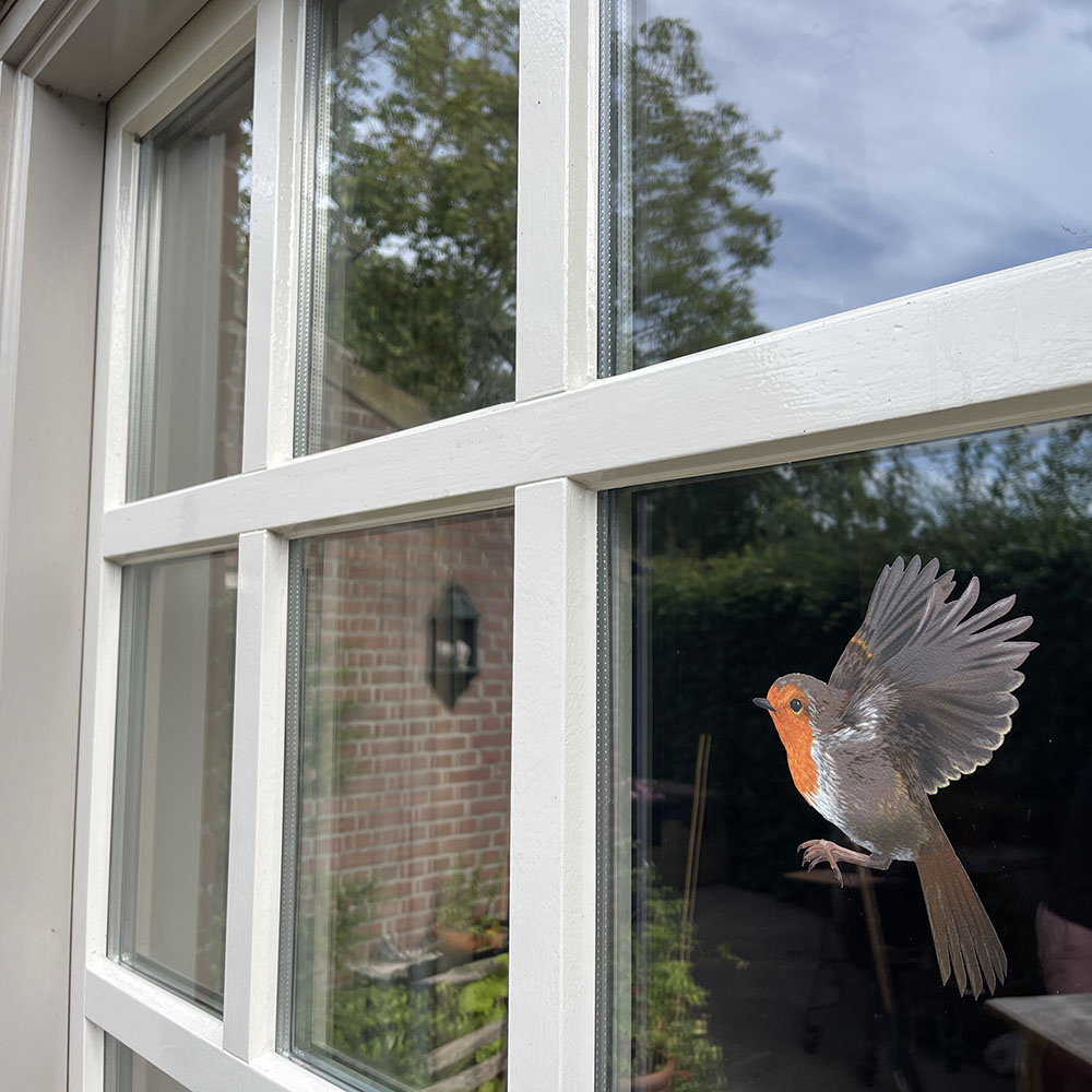Robin Doppelseitiger Fensteraufkleber