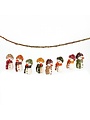 Pendant Snowman Earth Tones 8 pcs.